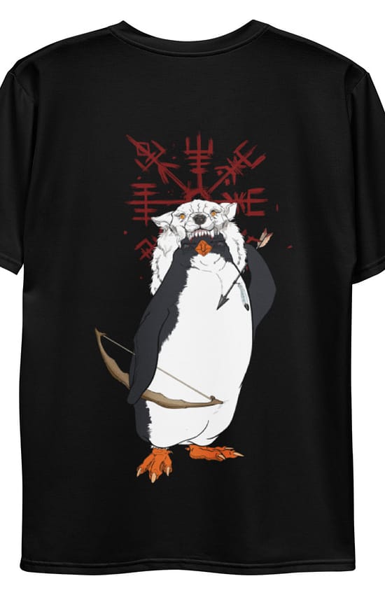 The Viking Shaman Pengu Short-Sleeve Men Tee