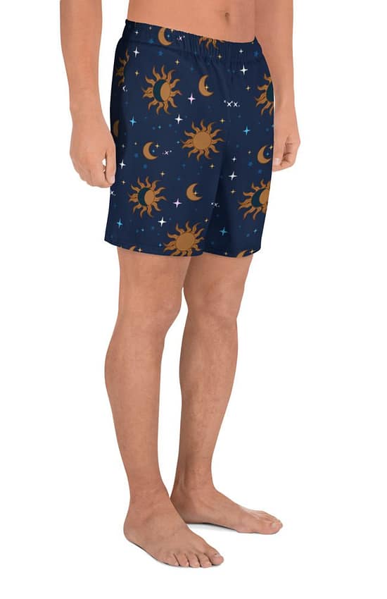 Moon & Sun Men's Athletic Long Shorts