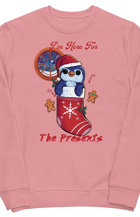 I’m Here For The Presents Men’s Eco Sweatshirt