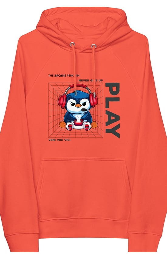 PLAY Gamer Pengu Men's Eco hoodie