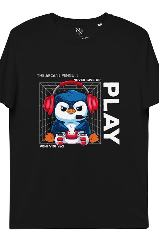 PLAY Gamer Pengu Organic cotton Men's t-shirt