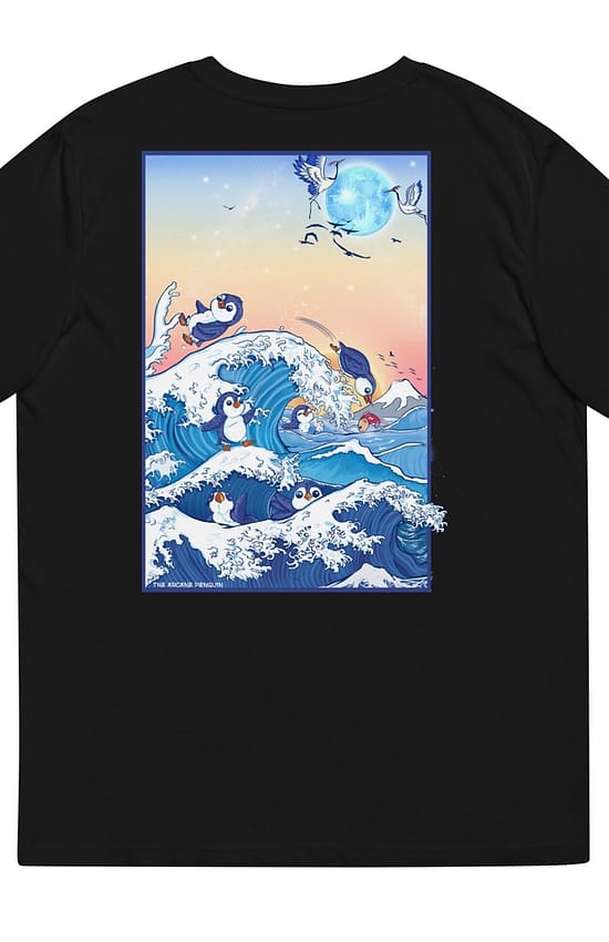 Wave of Penguin's Men's organic cotton t-shirt